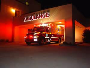 ambulance flashing